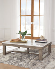 Load image into Gallery viewer, Loyaska - Rectangular Cocktail Table - Brown / Ivory
