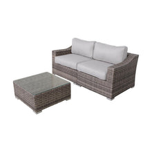 Load image into Gallery viewer, Outdoor Wicker Conversation Set With Cushions, All Weather
