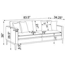 Load image into Gallery viewer, Montauk - Upholstered Sofa With Reversible Cushions - Light Gray
