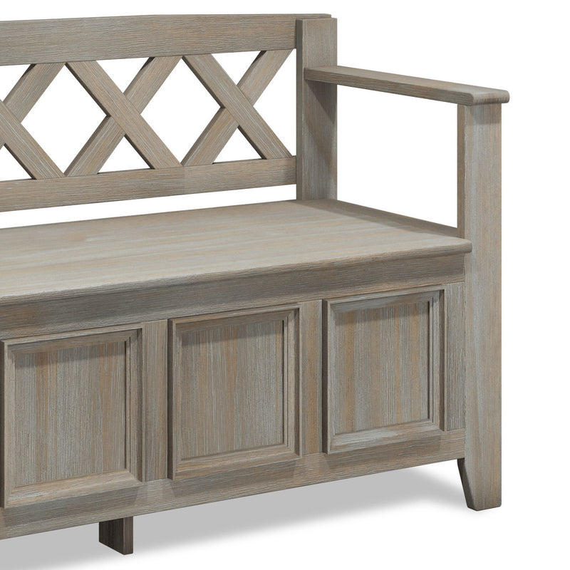Amherst - Entryway Storage Bench - Light Brown