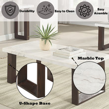 Load image into Gallery viewer, Edwyn - Natural Marble Top End Table
