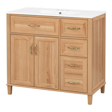 Load image into Gallery viewer, Bathroom Vanity With Sink, Soft Close Doors &amp; Drawers - Wood
