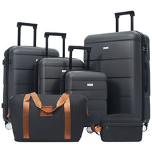 Load image into Gallery viewer, Hardshell Luggage Set 6 Piece With Duffel &amp; Toiletry Bag
