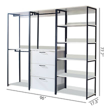 Load image into Gallery viewer, Fiona - Freestanding 3 Tower Closet System, 7 Shelf Walk-In - White
