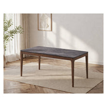 Load image into Gallery viewer, Bevis - Engineered Stone Top Dining Table - Walnut
