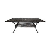 Load image into Gallery viewer, Outdoor Extendable Aluminum Dining Table With Pattern Table Top And Curved Legs - Copper
