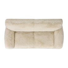 Load image into Gallery viewer, Summit - Faux Sheepskin Overstuffed Sofa - Cream Beige
