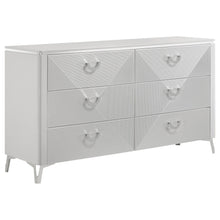 Load image into Gallery viewer, Buckley - 6 Drawer Dresser - Gloss White
