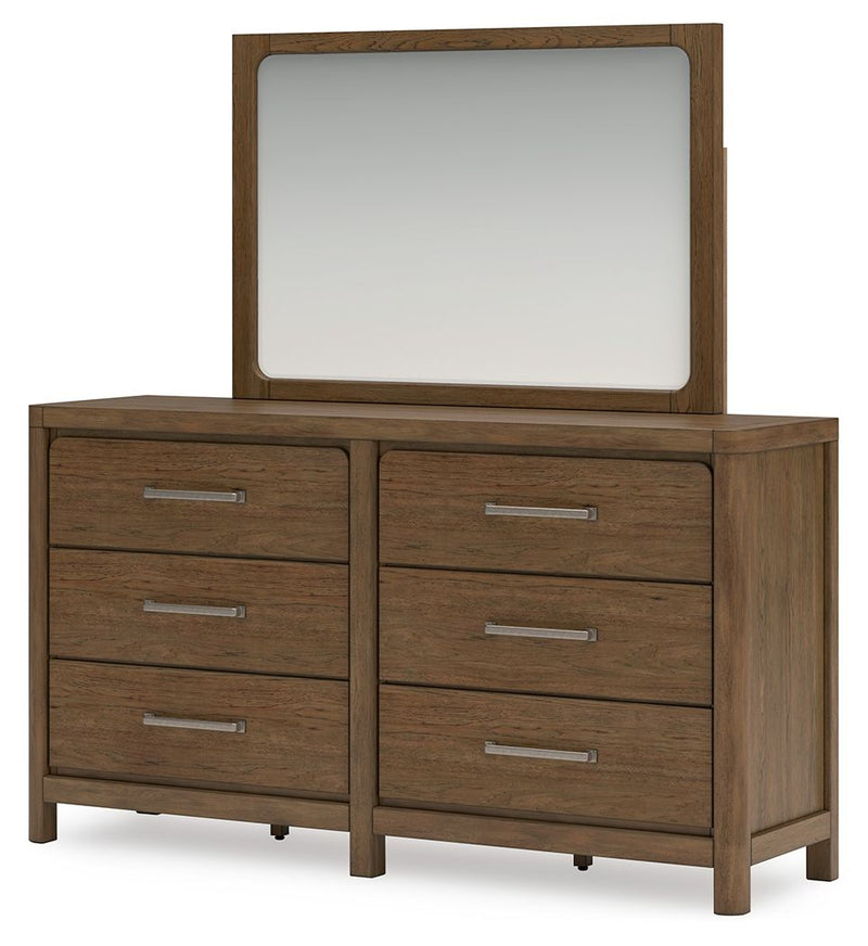 Cabalynn - Dresser And Mirror - Light Brown