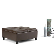 Load image into Gallery viewer, Ellis - Coffee Table Storage Ottoman Contemporary Design
