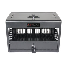Load image into Gallery viewer, 16 Bay Charging Cabinet For Laptop book, Locking Charging Station
