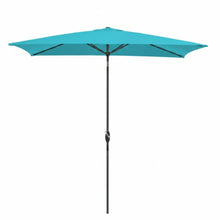 Load image into Gallery viewer, Rectangular Patio Umbrella With Crank Tilt, Polyester UV-Resistant Canopy
