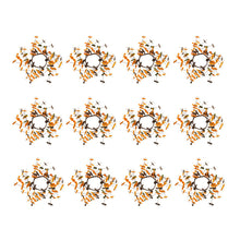 Load image into Gallery viewer, Fall Leaves Wreath, Botanicals Decor For Harvest Festival Fall Festival &amp; Thanksgiving Table Decorations (Set of 12) - Orange Multi
