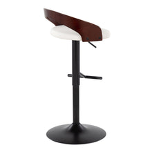 Load image into Gallery viewer, Grotto - Contemporary Adjustable Barstool With Swivel &amp; Straight T Footrest (Set of 2)
