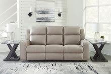 Load image into Gallery viewer, Lavenhorne - Rec Sofa W/Drop Down Table - Pebble

