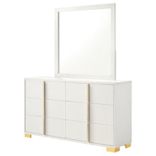 Load image into Gallery viewer, 6 Drawer Dresser With Mirror - White
