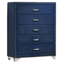 Load image into Gallery viewer, 5 Drawer Bedroom Chest With Crystal Pulls
