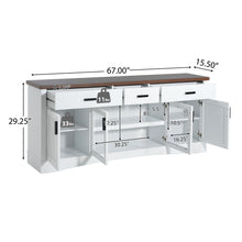 Load image into Gallery viewer, Modern TV Console &amp; Adjustable Shelves
