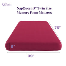 Load image into Gallery viewer, 5" Memory Foam Mattress With Responsive Support And Breathable Cover

