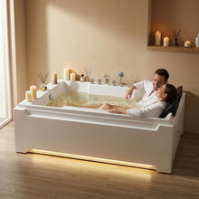 Load image into Gallery viewer, Xavier - Massage Double Bathtub - Milk White
