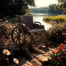 Load image into Gallery viewer, Lightweight Foldable Transport Wheelchair For Adults With Double X Force Support
