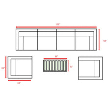 Load image into Gallery viewer, Stylish Sofa Seating Group With Cushions Perfect For Outdoor Gatherings
