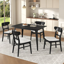 Load image into Gallery viewer, 5 Piece Dining Set With Table And 4 Upholstered Chairs
