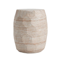 Load image into Gallery viewer, Travertine Lightweight Concrete Side Table For Indoor / Outdoor Use - Beige
