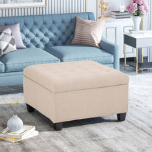 Load image into Gallery viewer, Isabella - Contemporary Ottoman With Storage
