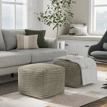 Load image into Gallery viewer, Eastmont - Outdoor / Indoor Pouf - Cream
