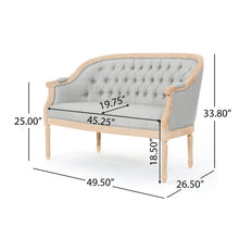 Load image into Gallery viewer, French Country Chesterfield Style Tufted Loveseat
