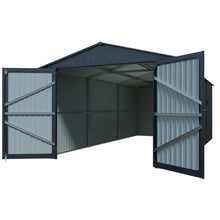 Load image into Gallery viewer, Outdoor Storage Shed, Garden Shed Backyard Utility Tool House Building With 2 Doors And 4 Vents For Car, Truck, Bike, Garbage Can, Tool, Lawnmower
