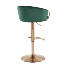 Load image into Gallery viewer, Claire - Contemporary / Glam Adjustable Bar Stool (Set of 2)
