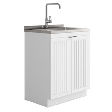 Load image into Gallery viewer, Murphy - Laundry Cabinet &amp; Faucet And Stainless Steel Sink
