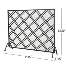 Load image into Gallery viewer, Elegant Design Fire Screen Protective Barrier Iron - Black
