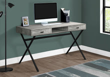 Load image into Gallery viewer, Computer Desk For Home Office, Laptop, Storage Drawers, Glossy Contemporary &amp; Modern
