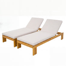 Load image into Gallery viewer, Outdoor Chaise Lounge With 5 Position Adjustable Backrest
