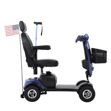 Load image into Gallery viewer, Max Plus - 4 Wheels Outdoor Compact Mobility Scooter With 2 Pieces X 20Ah Lead Acid Battery, 16 Miles, Cup Holders &amp; USB Charger Port

