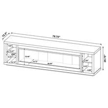 Load image into Gallery viewer, Joselyn - Fireplace TV Stand With Flame Visualizer - Black
