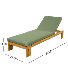Load image into Gallery viewer, Outdoor Chaise Lounge With 5 Position Adjustable Backrest
