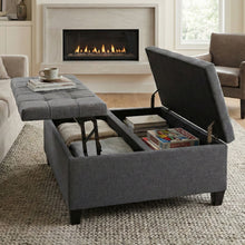 Load image into Gallery viewer, Harrison - Upholstered Coffee Table Storage Ottoman
