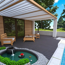 Load image into Gallery viewer, Diy Module Interlocking Decking Tiles Floor Tile For Porch Poolside Outdoor And Indoor Balcony Backyard
