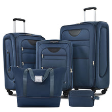Load image into Gallery viewer, Softside Luggage Expandable Set &amp; Duffel Bag Upright Spinner
