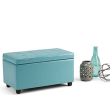 Load image into Gallery viewer, Cosmopolitan - Upholstered Storage Ottoman
