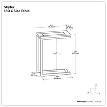 Load image into Gallery viewer, Skyler - Handcrafted C Side Table
