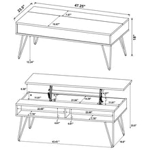Load image into Gallery viewer, Amara - Lift Top Coffee Table With Hidden Storage - Oak
