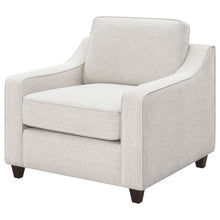Load image into Gallery viewer, Mahaffey - Upholstered Sloped Track Arm Chair - Beige
