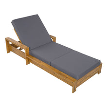 Load image into Gallery viewer, Chaise Lounge With 3 Fold Cushion Set, 3 Position Adjustable Backrest
