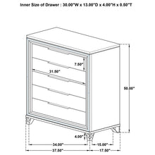 Load image into Gallery viewer, 5 Drawer Bedroom Chest Of Drawers - White
