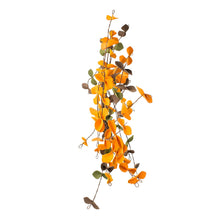Load image into Gallery viewer, Fall Leaves Wreath, Botanicals Decor For Harvest Festival Fall Festival &amp; Thanksgiving Table Decorations (Set of 12) - Orange Multi
